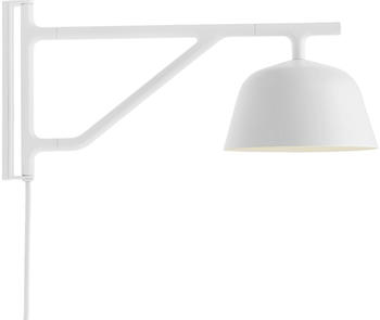 Muuto Ambit Wandleuchte weiß, glockenförmig, max. 12 Watt, Metall 16x19x40 cm white (003)