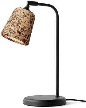 New Works Material The Original Tischleuchte braun, glockenförmig, max. 7 Watt, Glas 19x45x25 cm Kork Natur dunkel (20131) (303)