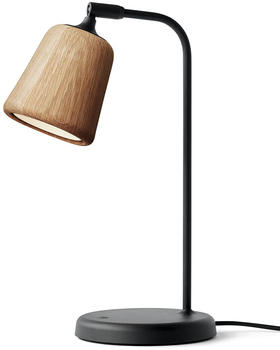 New Works Material The Original Tischleuchte braun, glockenförmig, max. 7 Watt, Glas 19x45x25 cm natural oak Eiche (304)