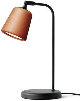 New Works Material The Original Tischleuchte braun, glockenförmig, max. 7 Watt, Glas 19x45x25 cm Terrakotta (20140) (310)