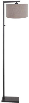 Steinhauer Stehleuchte Wohnzimmerleuchte Standlampe E27 Textil beige schwarz matt h 160 cm