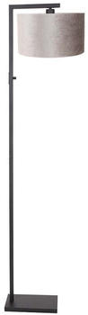 Steinhauer Stehleuchte Standlampe Wohnzimmerleuchte E27 Textil grau schwarz matt h 160 cm