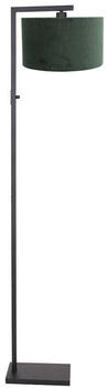 Steinhauer Stehleuchte Wohnzimmerleuchte Standlampe E27 Textil grün schwarz matt h 160 cm