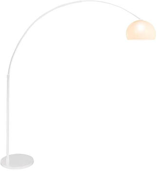 Steinhauer Stehlampe Bogenleuchte Standlampe Leselampe Wohnzimmerleuchte Mattweiß H 210 cm