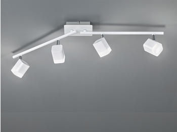Trio LED Wand& Deckenstrahler 4 flammig Weiß matt 78cm breit Treppenhausbeleuchtung