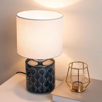 Pauleen Tischleuchte "Glowing Midnight" E14 1 Stk. E14, Stoffschirm, Blau,...