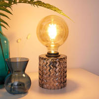 Pauleen Tischleuchte "Crystal Smoke" E27 1 Stk. E27, Rauchglas Schwarz