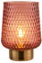 Pauleen LED Tischleuchte Rose Glamour in Rosa und Messing 0,8W 30lm rot