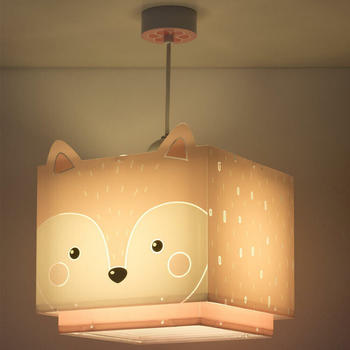 Dalber Kinderzimmer Pendelleuchte Little Fox in Pink E27 rot