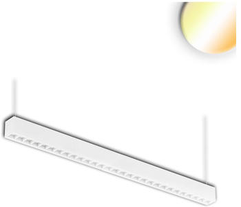 ISOLED LED Aufbau/Hängeleuchte Linear Raster 40W, anreihbar, weiß, ColorSwitch 3000|3500|4000K weiß
