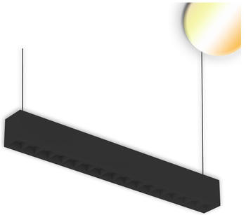 ISOLED LED Aufbau/Hängeleuchte Linear Raster 20W, anreihbar, schwarz, ColorSwitch 3000|3500|4000K schwarz