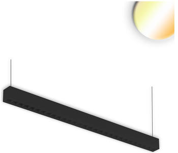 ISOLED LED Aufbau/Hängeleuchte Linear Raster 40W, anreihbar, schwarz, ColorSwitch 3000|3500|4000K schwarz