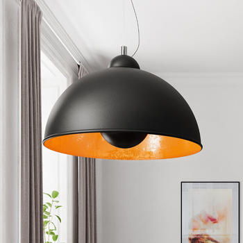 By Rydéns Pendelleuchte Captain in Schwarz und Gold E27 schwarz