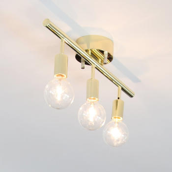 By Rydéns Deckenleuchte Row in Messing E27 3-flammig gold / messing
