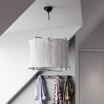 By Rydéns Pendelleuchte Softy in Weiß und Schwarz E27 615mm weiß