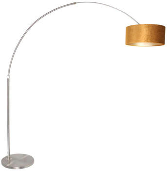 Steinhauer Stehleuchte Sparkled Light in Silber und Gold E27 500mm silber