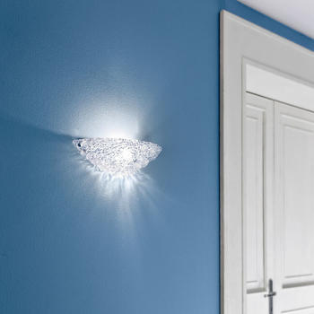 Linea Light Wandleuchten Artic_W E27 aus Kristallglas transparent