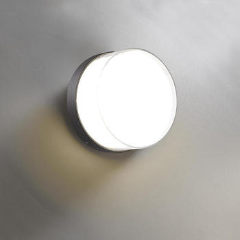 Heitronic LED Wandleuchte Cirula III in Schwarz und Transparent 10W 690lm IP65 schwarz