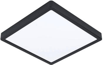 Eglo LED Deckenleuchte Fueva in Schwarz und Weiß 20,5W 2500lm IP44 eckig schwarz