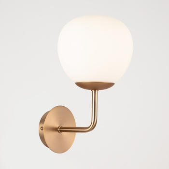 Maytoni Wandleuchte Erich E14 dimmbar in Messing 1-flammig gold / messing