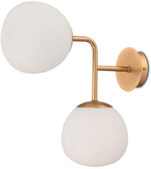 Maytoni Wandleuchte Erich E14 dimmbar in Messing 2-flammig gold / messing