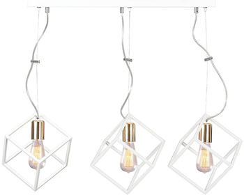 famlights Pendelleuchte Julie aus Metall in Weiß 3 x E27 max.60W weiß