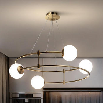 Maytoni Pendelleuchte Balance in Gold G9 4-flammig gold / messing