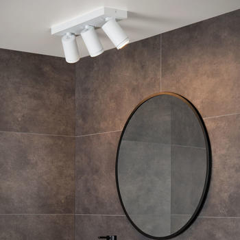 Lucide LED Deckenstrahler Taylor in Weiß 3x5W 960lm IP44 dim to warm weiß