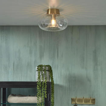 It's About RoMi Decken- und Wandleuchte Brussels in Transparent und Gold E27 transparent