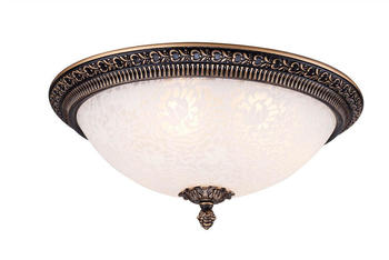 Maytoni Deckenleuchte Pascal in Bronze-matt E27 3-flammig braun