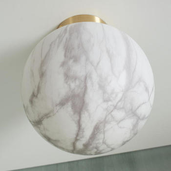 It's About RoMi Deckenleuchte Carrara in Weiß und Gold E27 325mm weiß