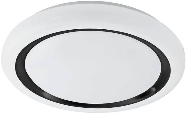 Eglo LED Deckenleuchte Capasso in Weiß und Schwarz 19,5W 2200lm 480mm weiß