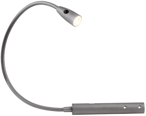 Heitronic LED Leseleuchte Berta 1,5W 450mm Flexarm warmweiß grau