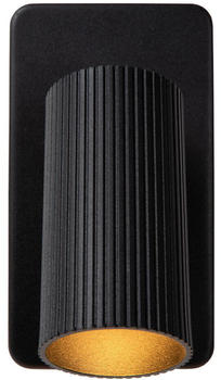 Lucide Wandstrahler Clubs in Schwarz GU10 schwarz