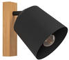 EGLO Deckenspot »COTORRO«, Deckenspot in braun und schwarz aus Holz, Stahl - exkl.