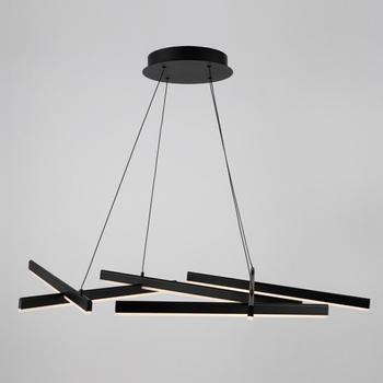 Maytoni LED Pendelleuchte Line in Schwarz 6x 75W 21000lm schwarz
