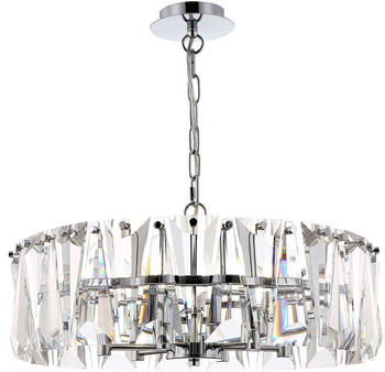 Maytoni Pendelleuchte Puntes in Chrom E14 6-flammig silber