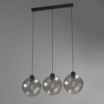 famlights Pendelleuchte Zoe in Graphit E27 3-flammig grau