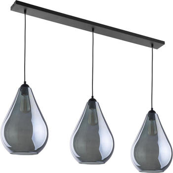 famlights Pendelleuchte Pius in Graphit E27 3-flammig grau