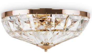 Maytoni Deckenleuchte Facet in Gold E14 4-flammig 396mm gold / messing