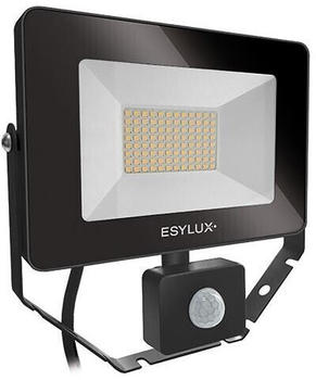 Esylux EL10810732 LED Strahler AFL BASIC LED 30W, 3000lm, 4000K, IP65, mit Bewegungsmelder, schwarz
