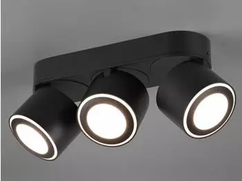 Trio LED Deckenstrahler 3-flammig Schwarz schwenkbare Deckenlampen für Flur und Diele