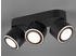Trio LED Deckenstrahler 3-flammig Schwarz schwenkbare Deckenlampen für Flur und Diele