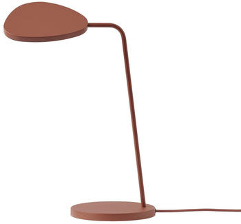 Muuto Leaf Tischleuchte rot, unregelmäßig, 8 Watt, Metall 18x41x18 cm kupferbraun (13423) (607)