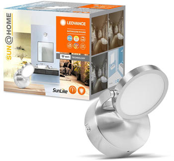 LEDVANCE Smart+ WLAN LED Human Centric Lighting - Technologie Spiegelleuchte Bathroom in Silber 7,5W 520lm IP44 silber
