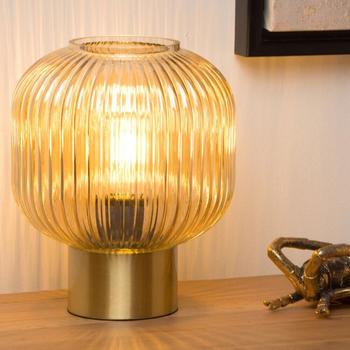 Lucide Tischleuchte Maloto max. 40W E27 in Amber beige / creme