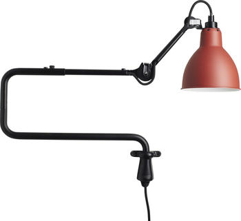 DCW éditions N°303 Wandleuchte rot, glockenförmig, max 11 Watt, Metall 49x72x14 cm (303 ROUND BL-RED ROUND) (303)