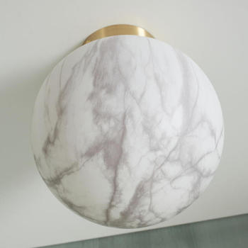 It's About RoMi Deckenleuchte Carrara in Weiß und Gold E14 265mm weiß