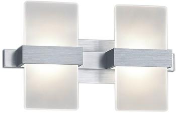 Trio-Leuchten Trio LED Wandleuchte Aluminium-Gebürstet/Weiß 2x4,5W/860lm (274670205)