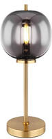 GLOBO LIGHTING Tischleuchte "BLACKY I" E14 1 Stk. Tischleuchte Messing, Glas,